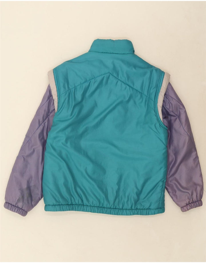 BRUGI Mens Windbreaker Jacket UK 40 Large Blue Colourblock Nylon Vintage Brugi and Second-Hand Brugi from Messina Hembry 