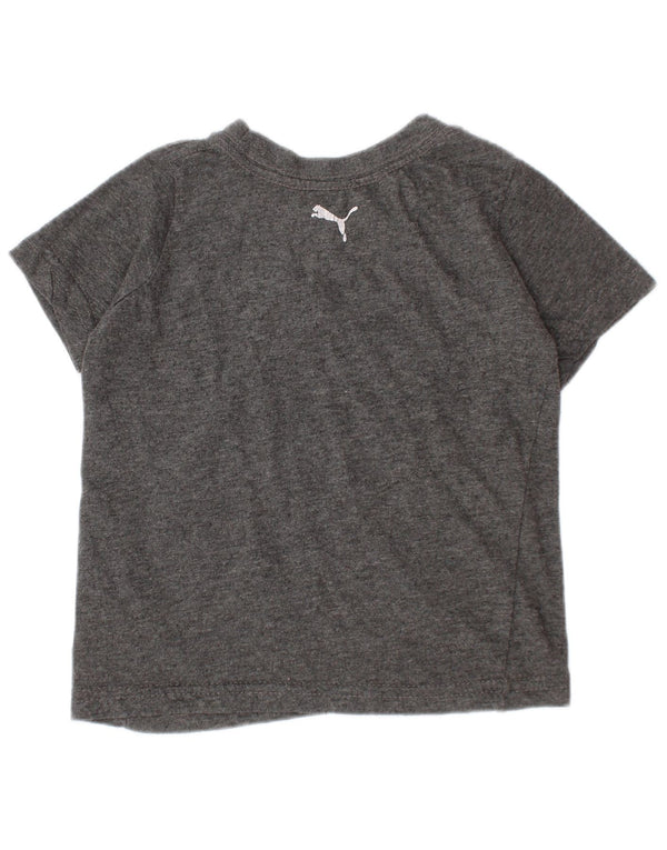 Puma Baby Boys Graphic T-Shirt Top 18-24 Months Grey Cotton