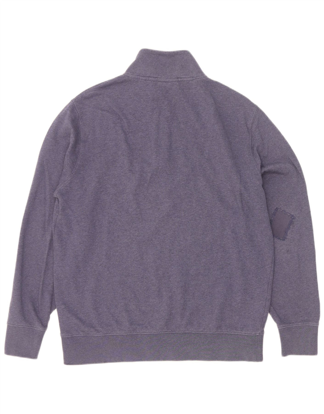 Gant Mens Zip Neck Sweatshirt Jumper Medium Navy Blue Cotton