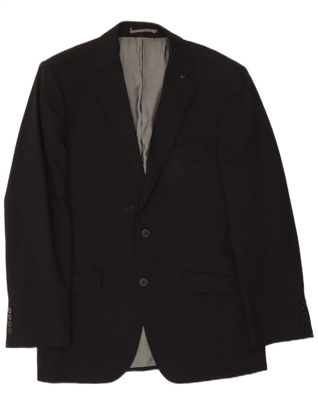 Pierre Cardin Mens 2 Button Blazer Jacket UK 38 Medium Black Wool