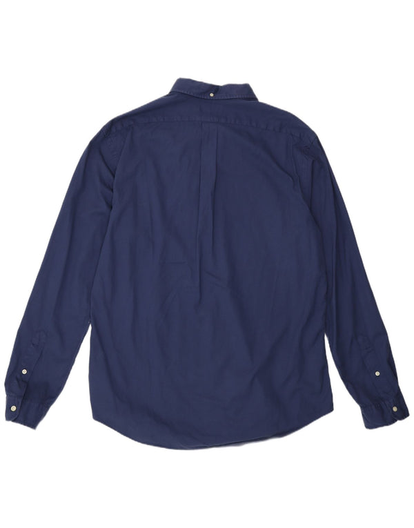 Ralph Lauren Mens Slim Fit Shirt XL Navy Blue Cotton