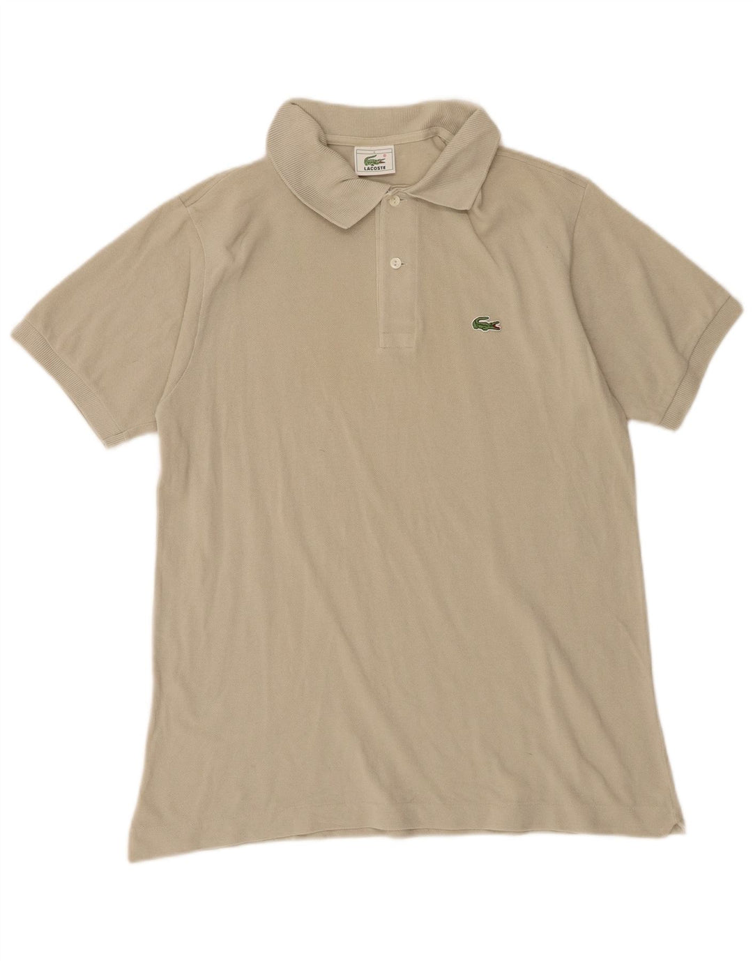 Lacoste Mens Polo Shirt Size 4 Medium Green Cotton