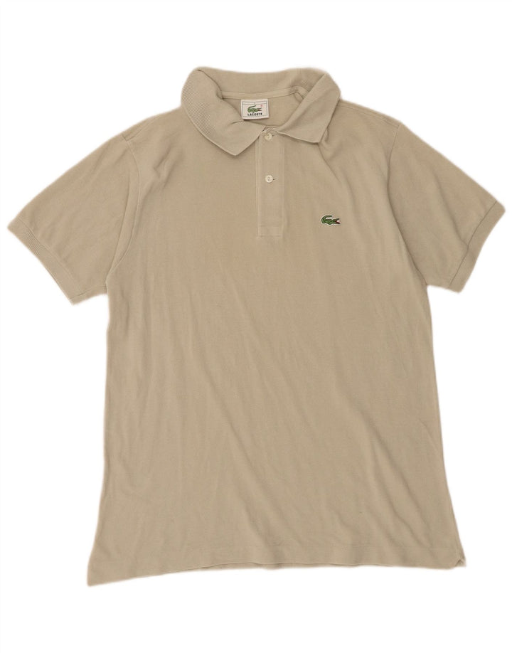 Lacoste Mens Polo Shirt Size 4 Medium Green Cotton