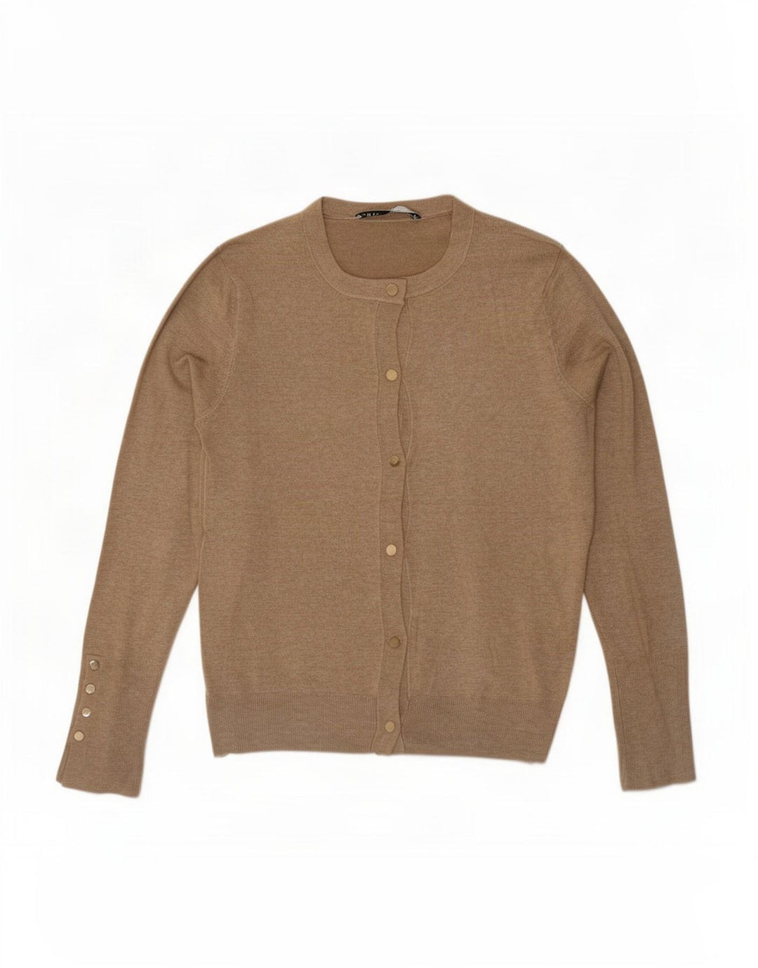 Zara Womens Cardigan Sweater UK 10 Small Beige