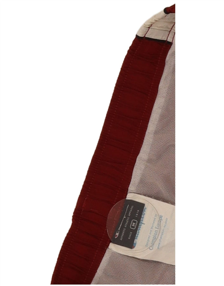 Champion Mens Sport Shorts Medium Burgundy Colourblock Polyamide