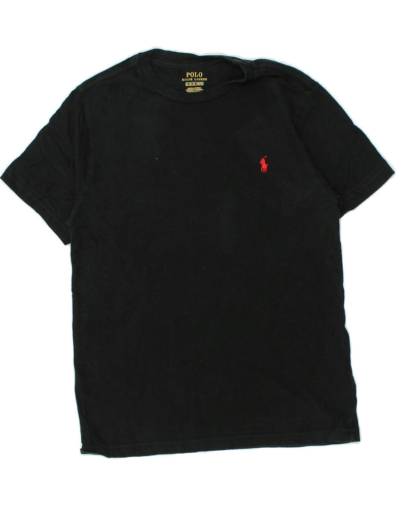 POLO RALPH LAUREN Boys T-Shirt Top 10-11 Years Medium Black Cotton | Vintage Polo Ralph Lauren | Thrift | Second-Hand Polo Ralph Lauren | Used Clothing | Messina Hembry 