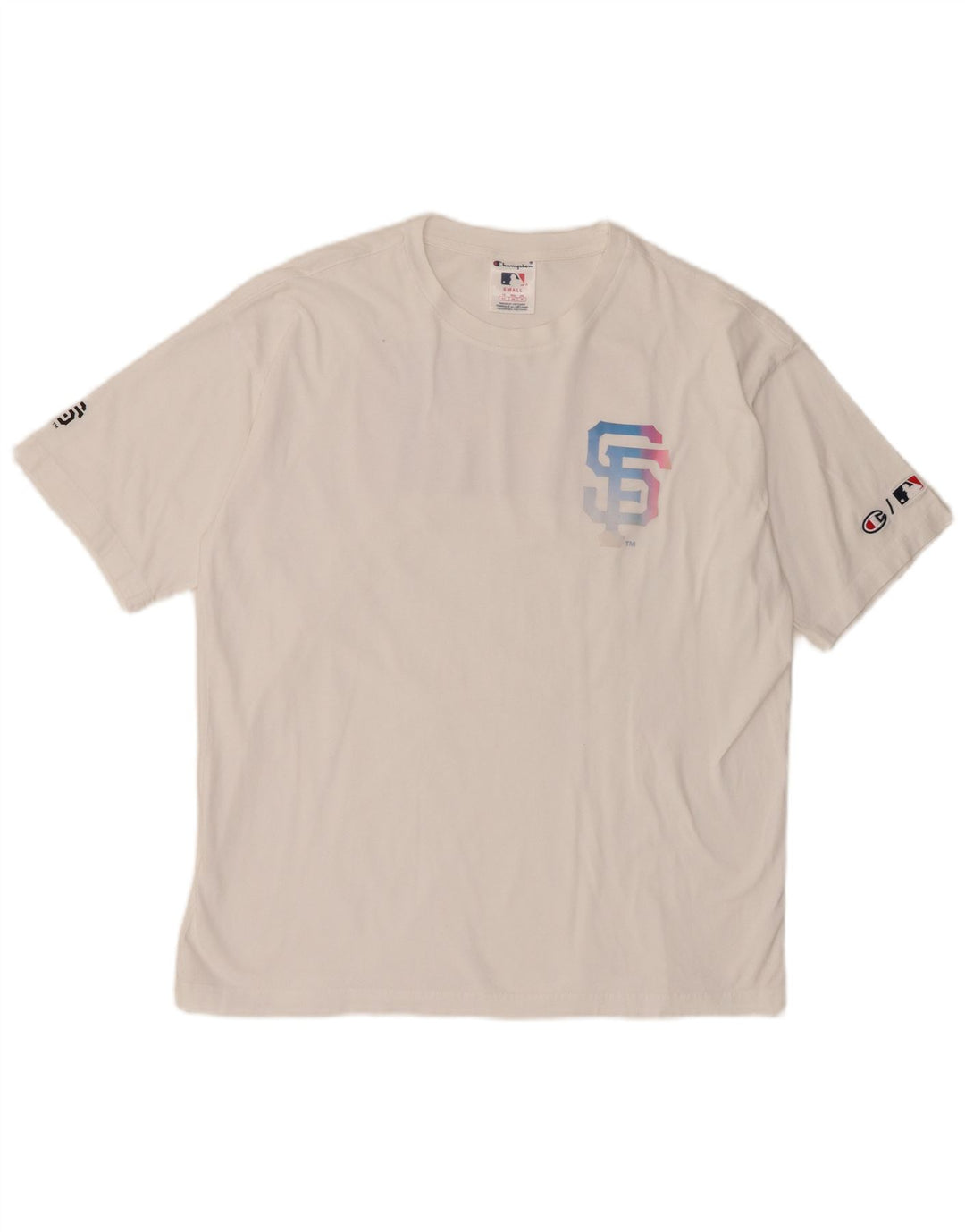 Champion Mens San Francisco Graphic T-Shirt Top Small White