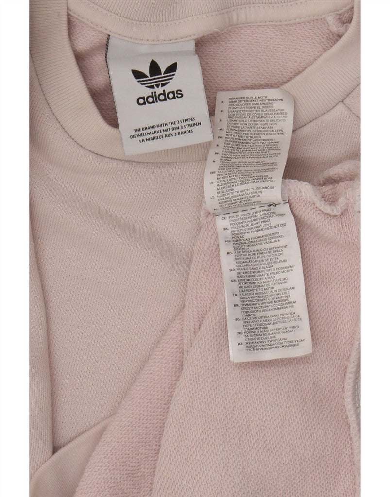 ADIDAS Mens Sweatshirt Jumper Large Pink Cotton Vintage Adidas and Second-Hand Adidas from Messina Hembry 