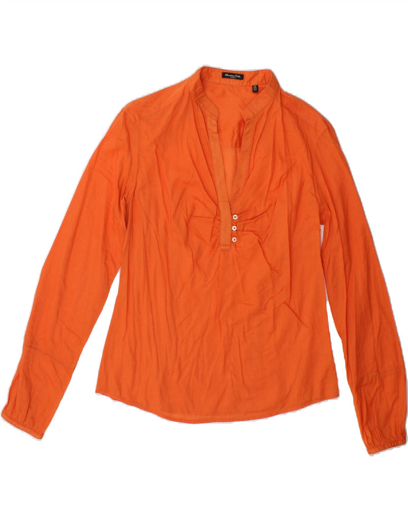 MASSIMO DUTTI Womens Long Sleeve Blouse Top EU 42 Large Orange Vintage Massimo Dutti and Second-Hand Massimo Dutti from Messina Hembry 