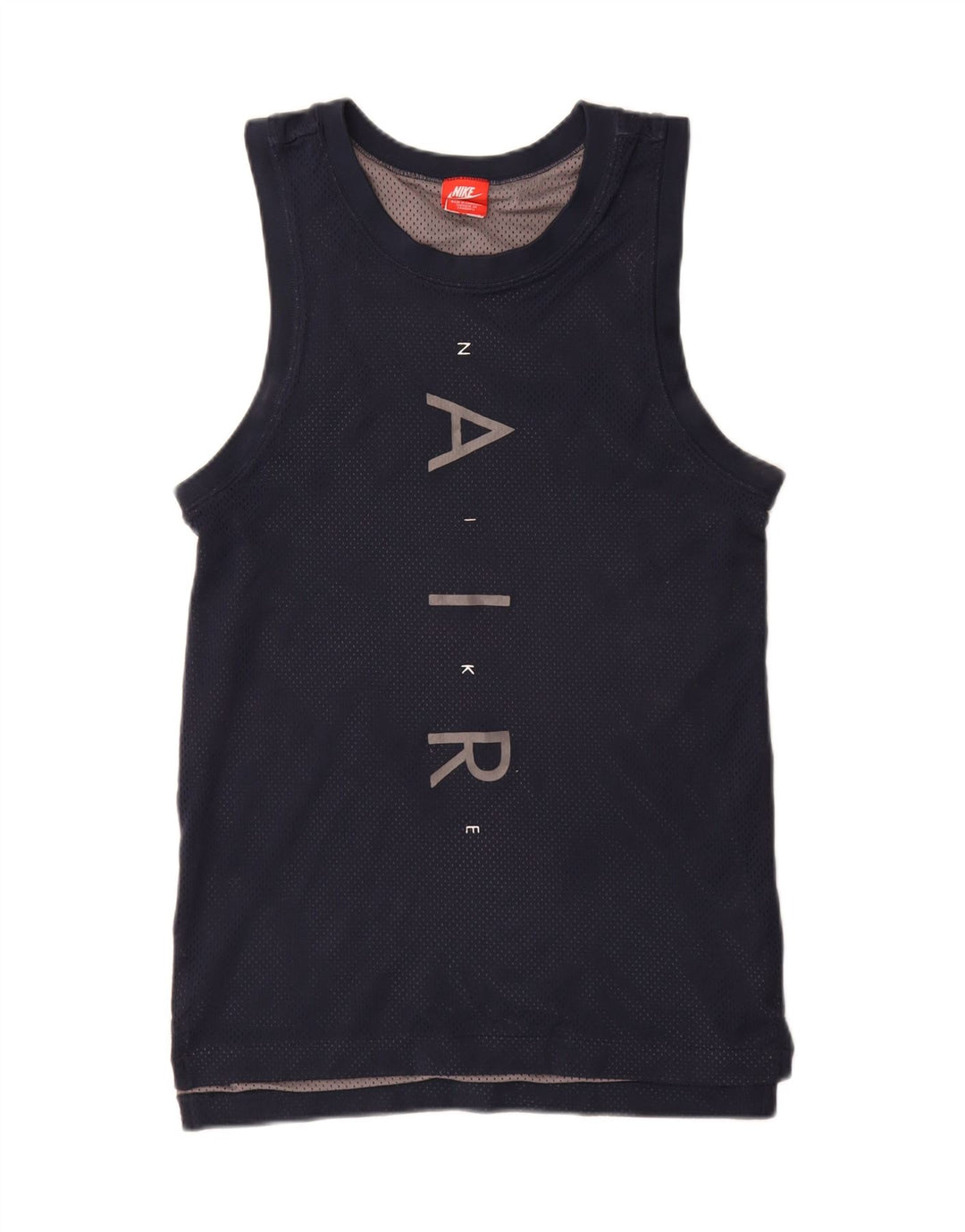 Nike Mens Graphic Vest Top Small Navy Blue Polyester