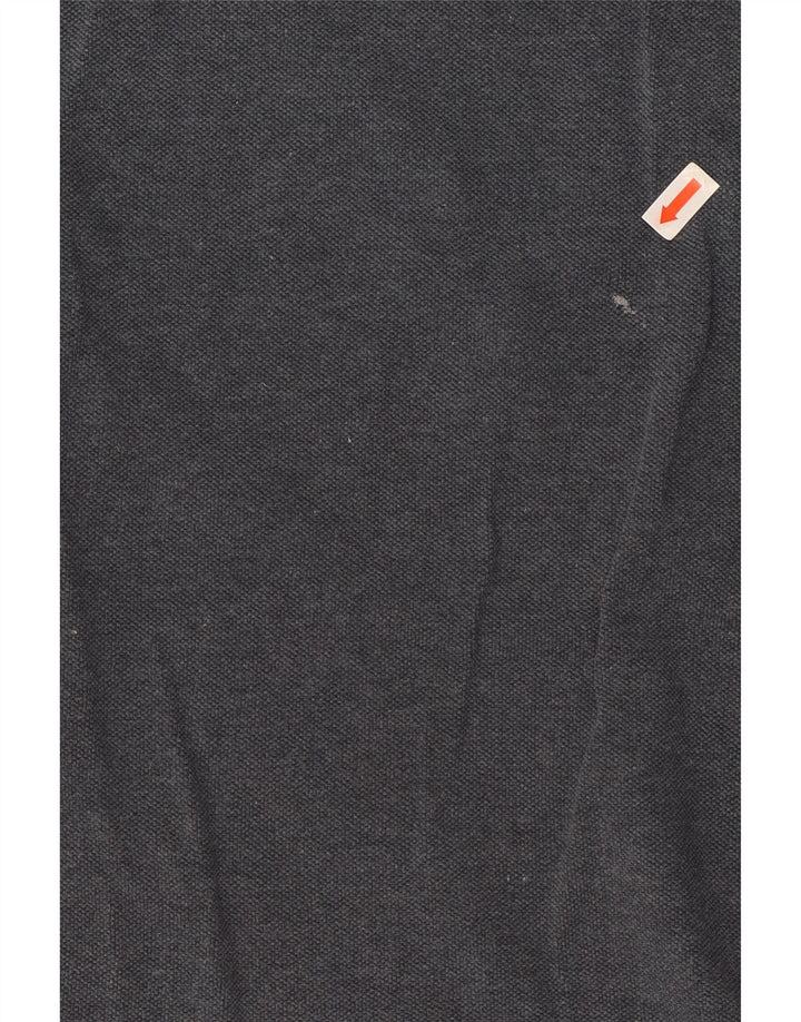 Kappa Mens Long Sleeve Polo Shirt Large Grey Cotton