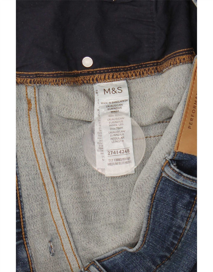 Marks & Spencer Mens Slim Jeans W40 L31 Blue Cotton