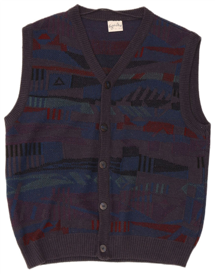 Angelo Litrico Mens Cardigan Sweater IT 48/50 Medium Multicoloured