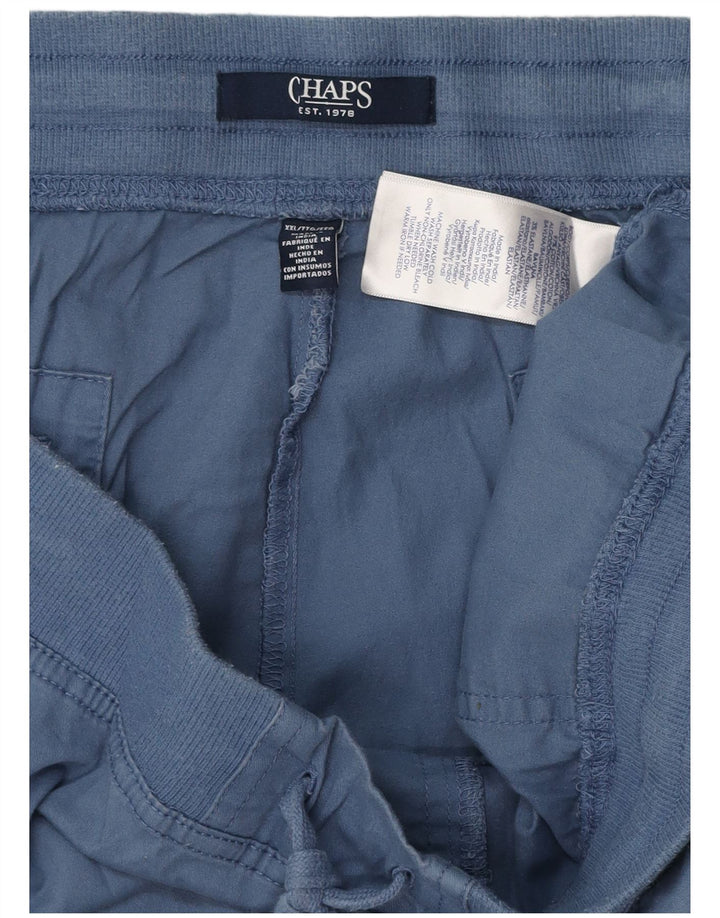 CHAPS Womens Cargo Capri Trousers 2XL W42 L19 Blue Cotton