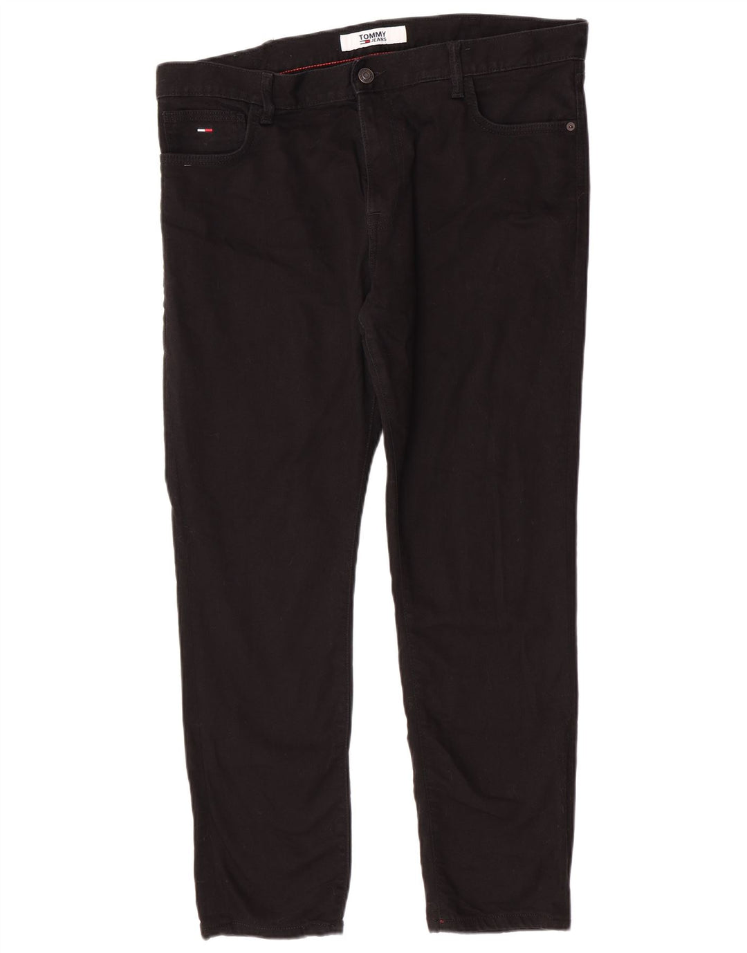 Tommy Hilfiger Mens Slim Jeans W38 L30 Black Cotton