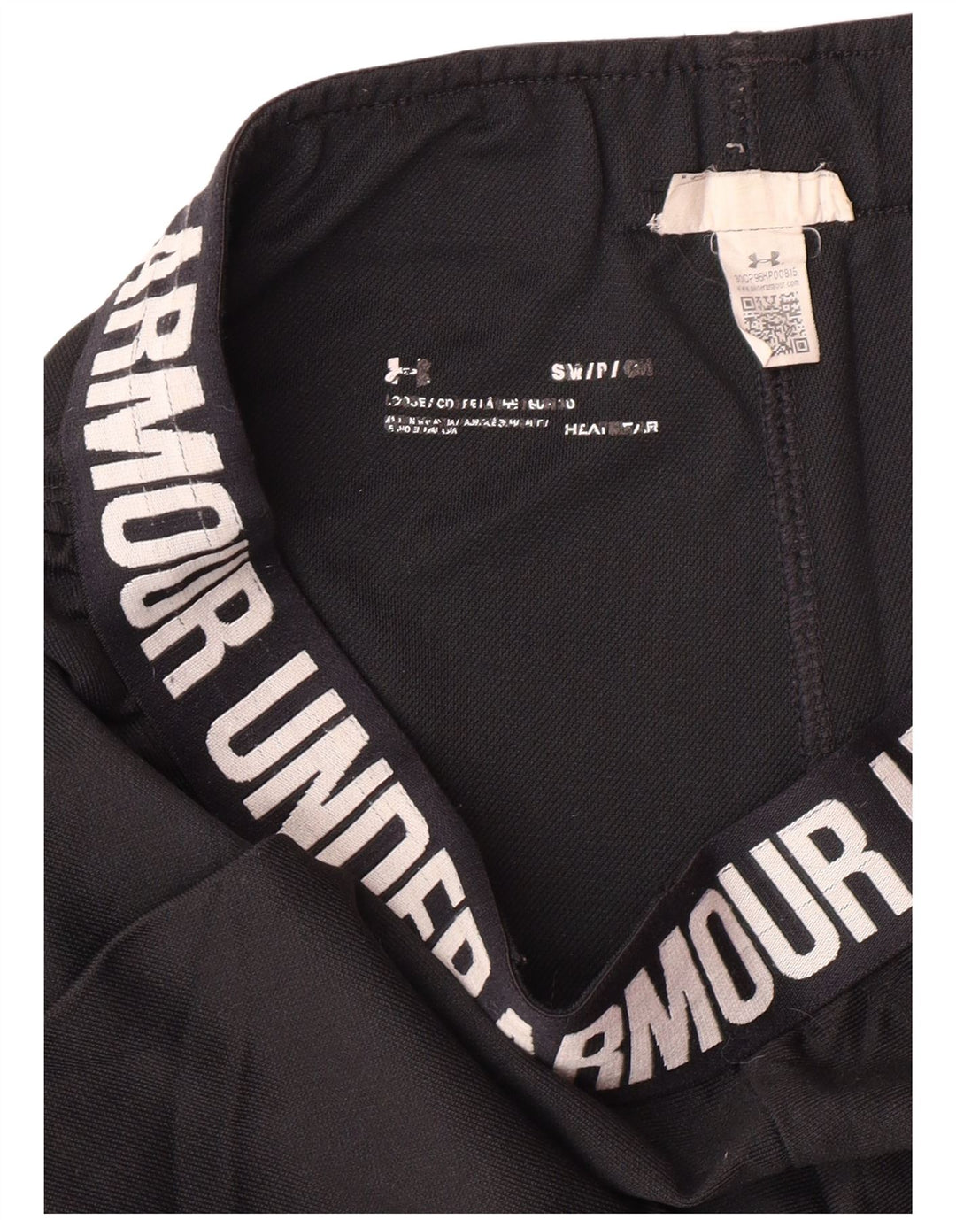 UNDER ARMOUR Womens Heat Gear Graphic Sport Shorts UK 10 Small  Black