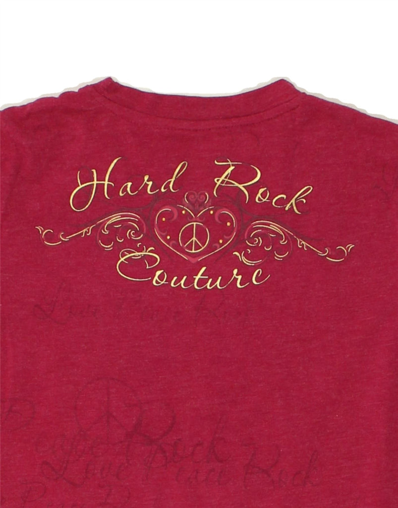 HARD ROCK CAFE Womens Louisville Graphic T-Shirt Top UK 10 Small Red | Vintage Hard Rock Cafe | Thrift | Second-Hand Hard Rock Cafe | Used Clothing | Messina Hembry 