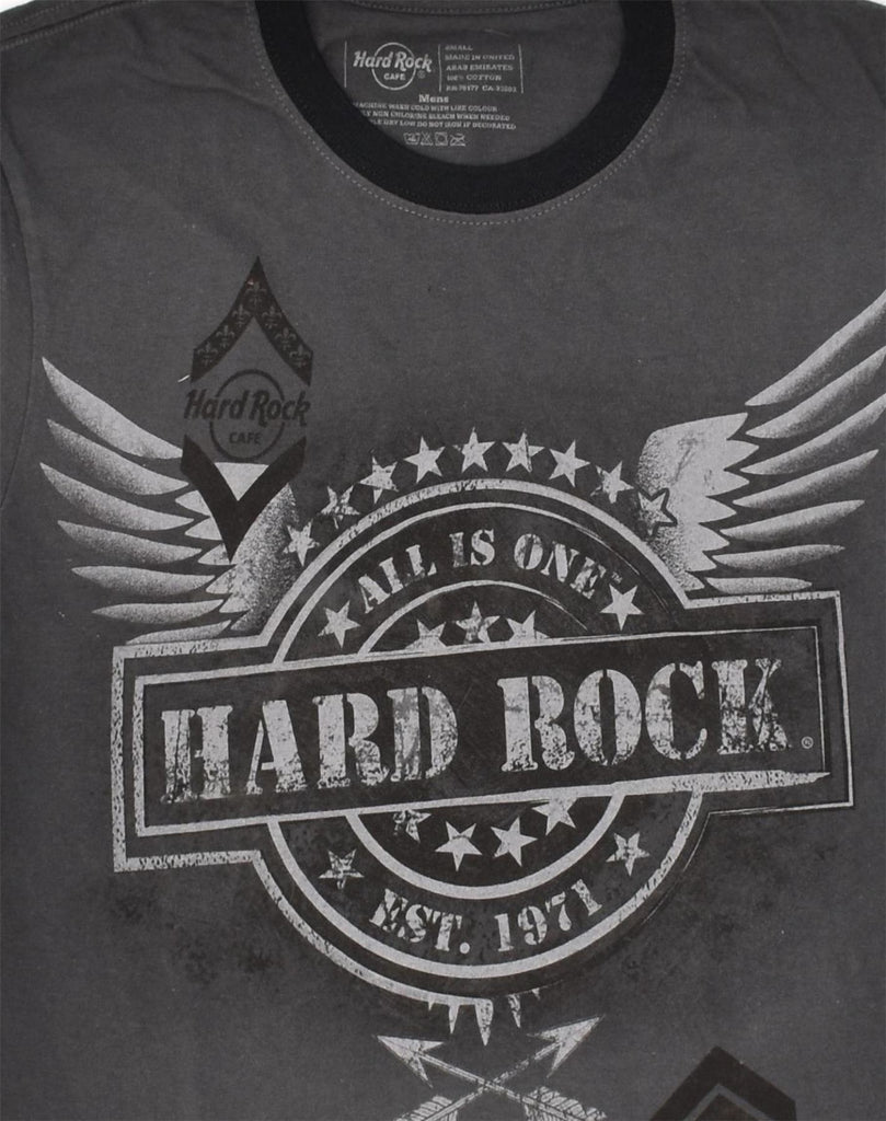 HARD ROCK CAFE Mens Prague Graphic T-Shirt Top Small Grey Cotton | Vintage Hard Rock Cafe | Thrift | Second-Hand Hard Rock Cafe | Used Clothing | Messina Hembry 