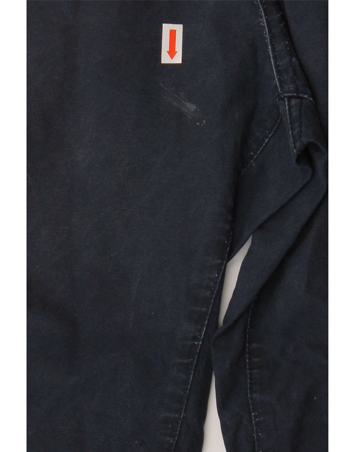 Sneaker Freak Mens Cargo Shorts Medium W32 Navy Blue Cotton