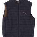 Zara Mens Padded Gilet UK 40 Large Navy Blue Polyester