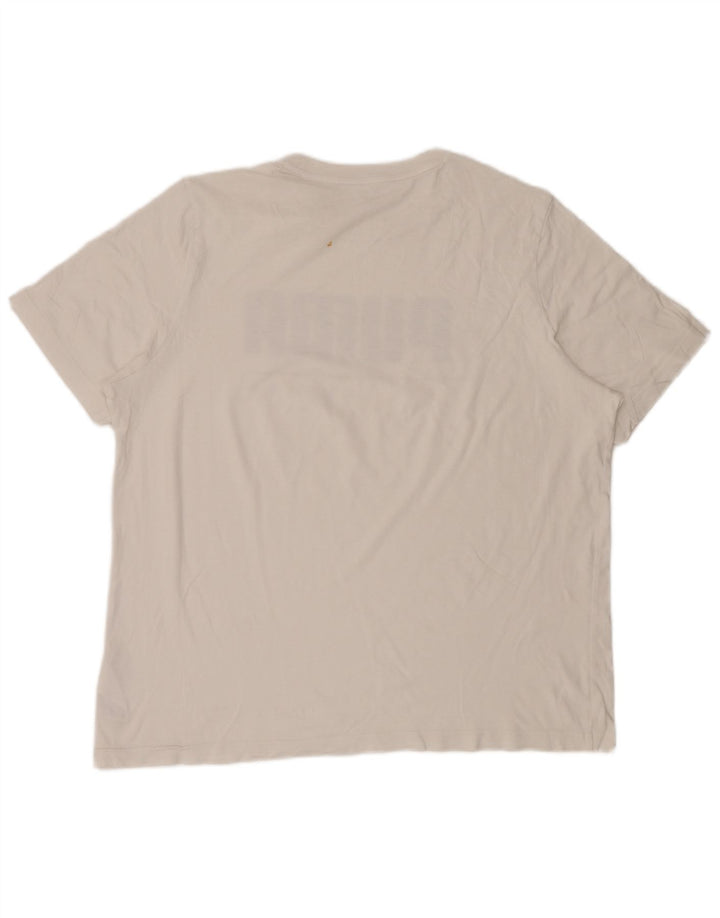 Puma Mens Graphic T-Shirt Top XL White Cotton