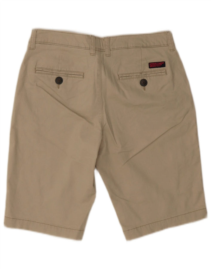 Superdry Womens Chino Shorts W30 Medium  Beige Cotton