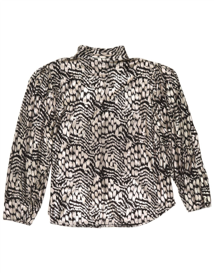 Yessica Womens Shirt Blouse EU 44 XL Silver Animal Print Polyester