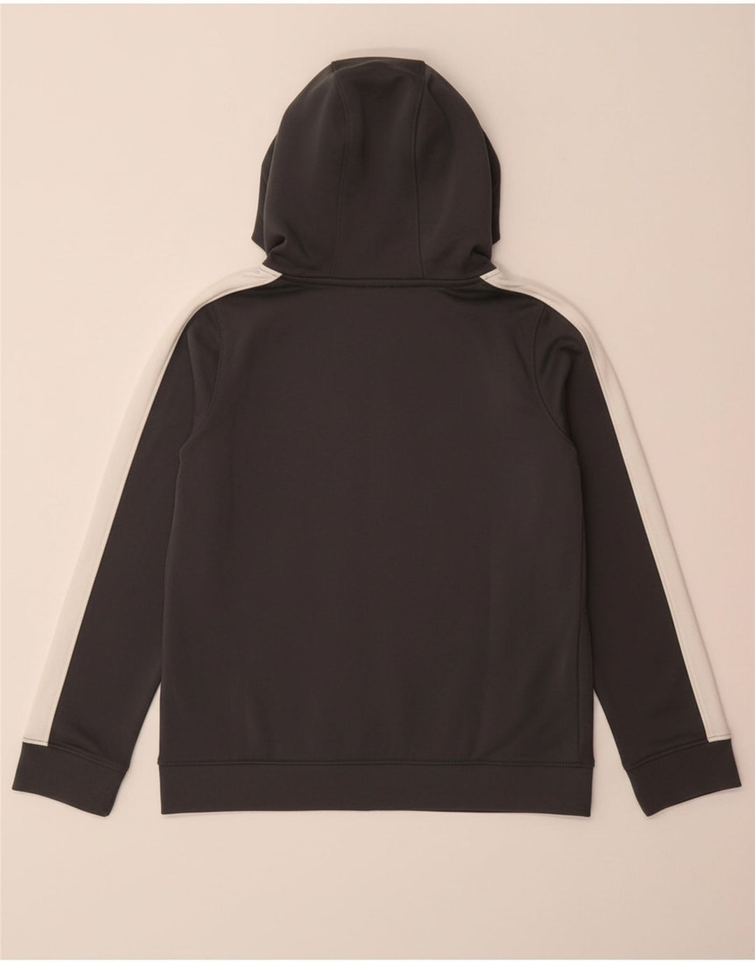 UNDER ARMOUR Boys Zip Hoodie Sweater 9-10 Years Medium Grey Colourblock