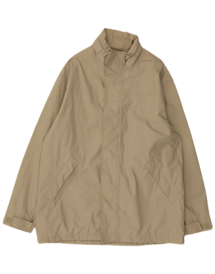 TIMBERLAND Mens Weathergear Windbreaker Jacket UK 38 Medium Beige Cotton