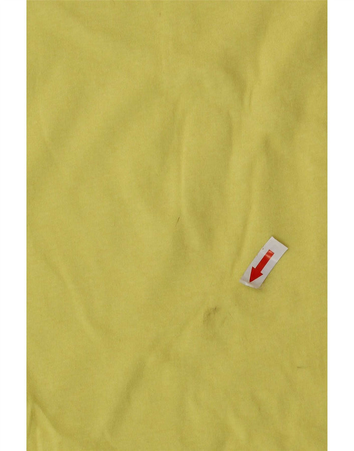 Zara Womens T-Shirt Top UK 14 Medium Yellow
