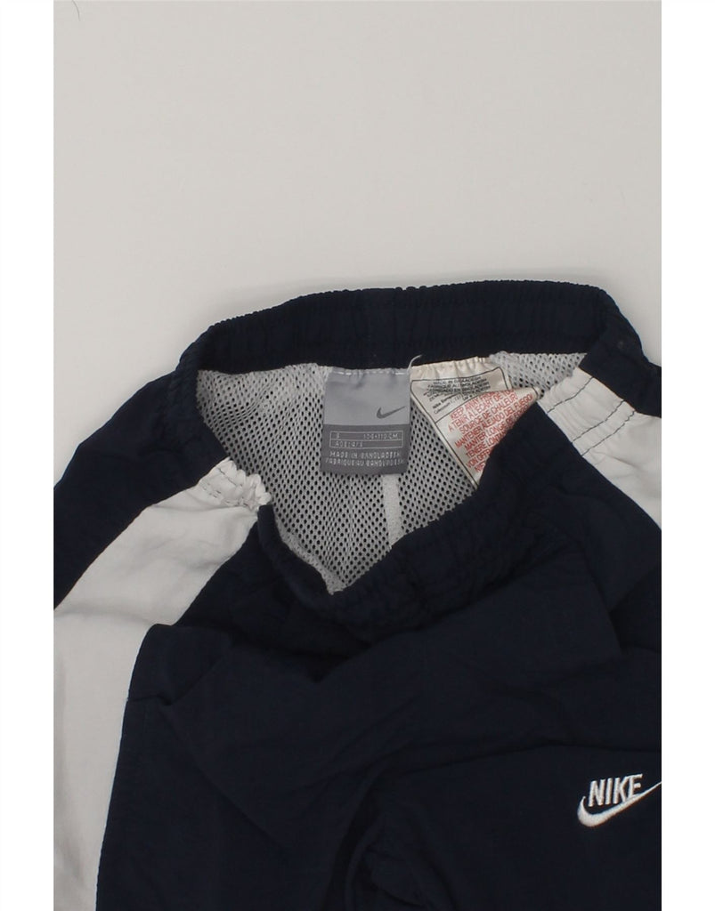 NIKE Boys Graphic Tracksuit Trousers 4-5 Years Small  Navy Blue | Vintage Nike | Thrift | Second-Hand Nike | Used Clothing | Messina Hembry 