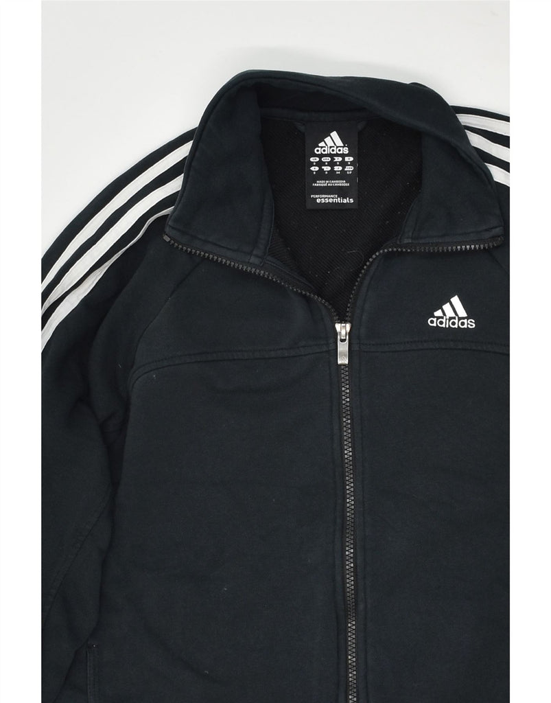 ADIDAS Mens Climalite Tracksuit Top Jacket Small Black Cotton | Vintage Adidas | Thrift | Second-Hand Adidas | Used Clothing | Messina Hembry 