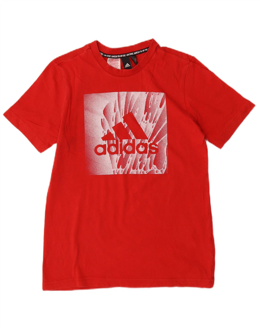 ADIDAS Boys Graphic T-Shirt Top 13-14 Years Red