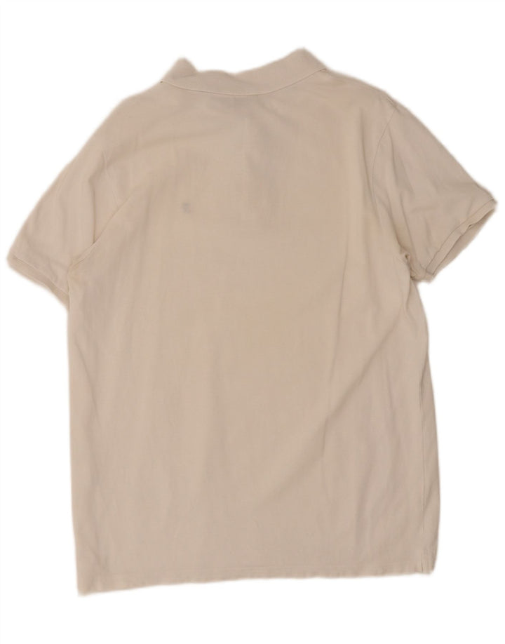 Rifle Mens Polo Shirt XL White Cotton