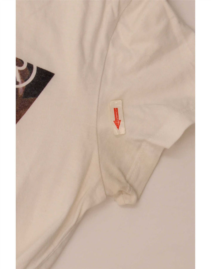 Levi's Womens Graphic T-Shirt Top UK 10 Small White