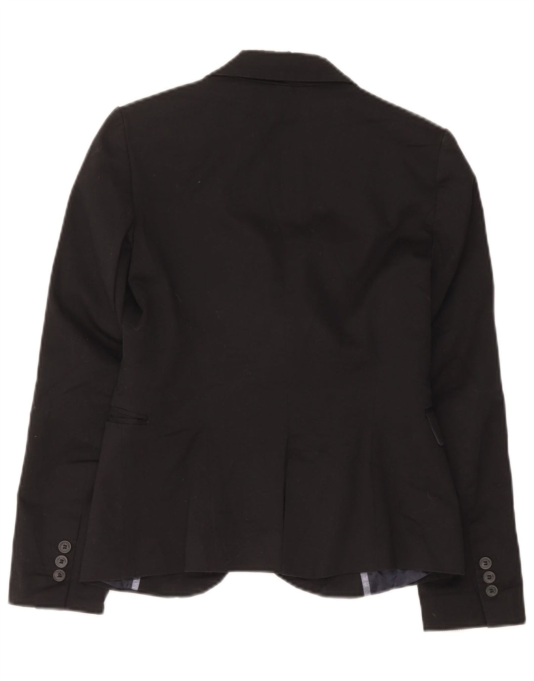 Zara Womens 1 Button Blazer Jacket UK 12 Medium Black