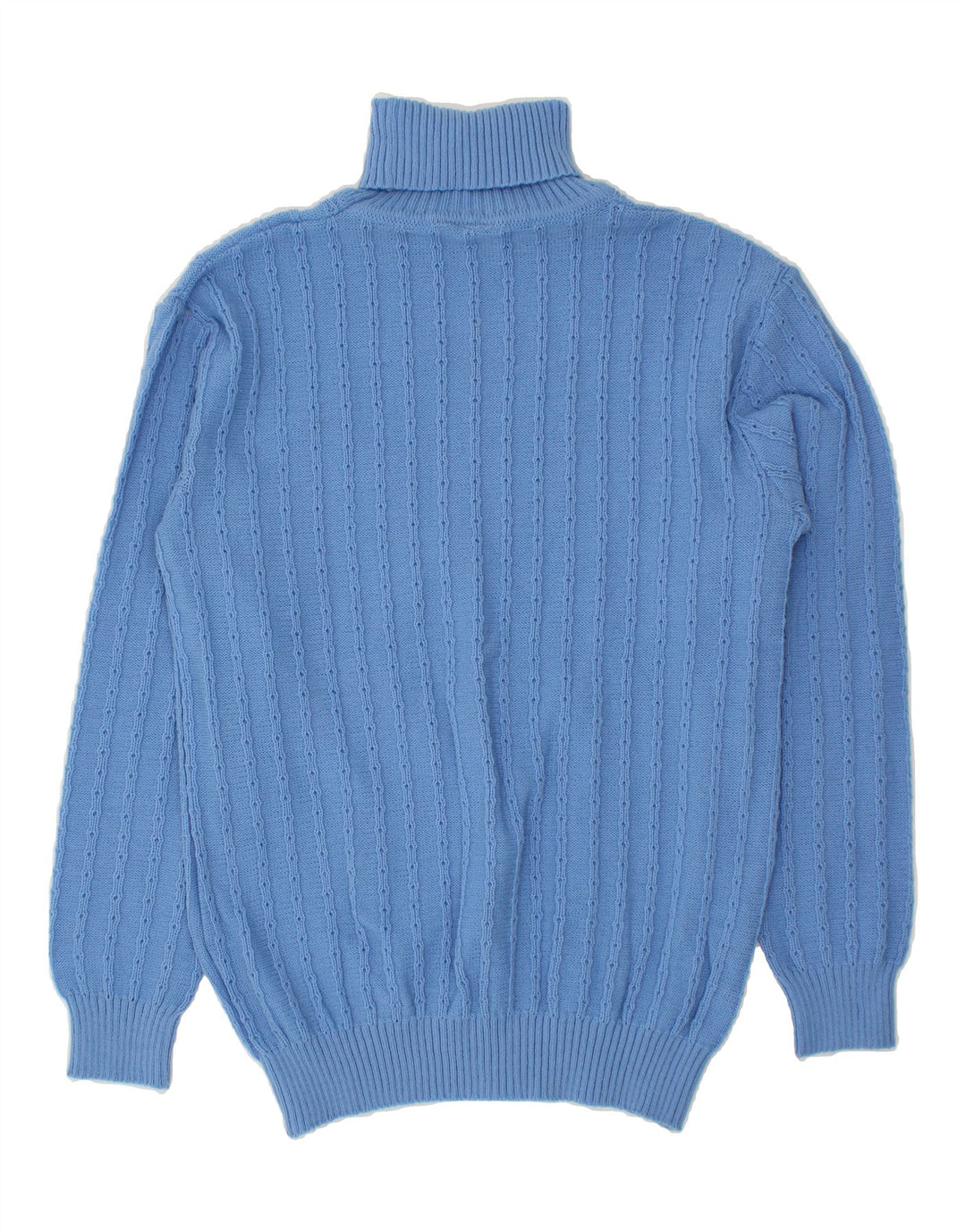 VINTAGE Womens Roll Neck Jumper Sweater IT 52 2XL Blue Acrylic Vintage Vintage and Second-Hand Vintage from Messina Hembry 