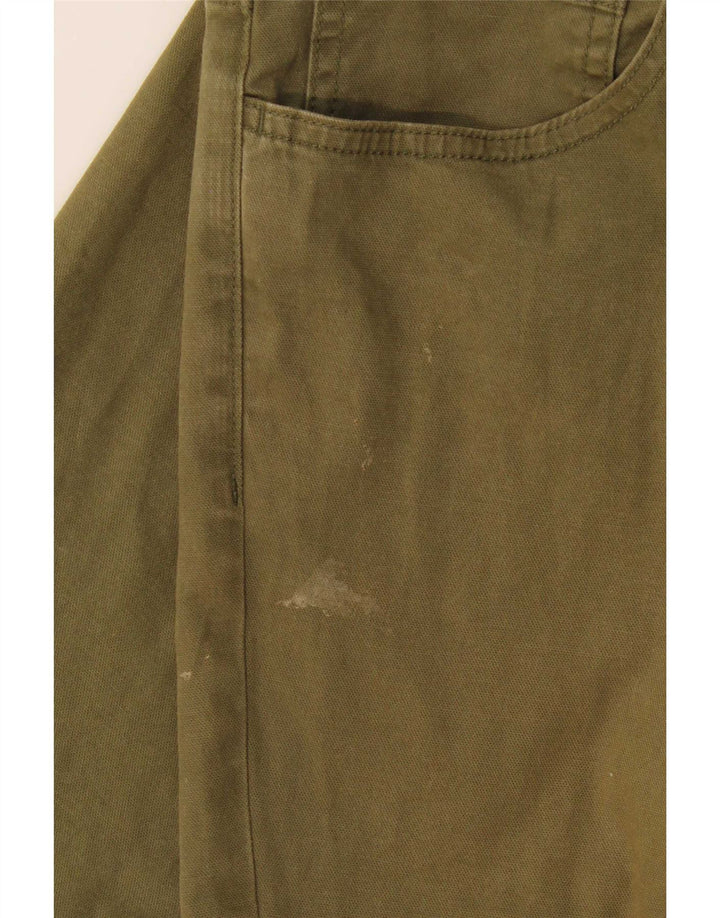Ted Baker Mens Slim Casual Trousers W32 L29 Khaki Cotton