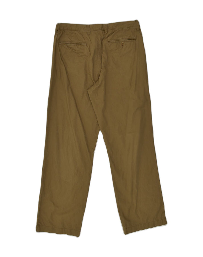 J. CREW Mens Straight Regular Chino Trousers W32 L32 Khaki Cotton | Vintage J. Crew | Thrift | Second-Hand J. Crew | Used Clothing | Messina Hembry 