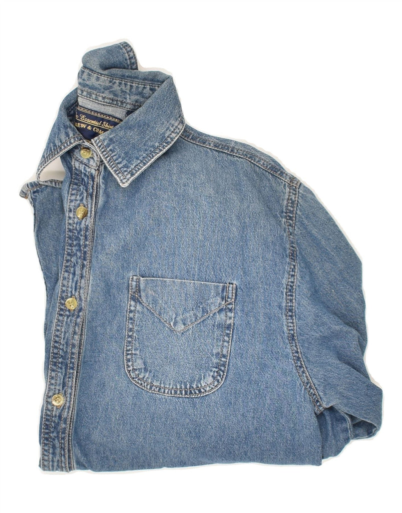 VINTAGE Mens Denim Shirt Medium Blue Cotton | Vintage Vintage | Thrift | Second-Hand Vintage | Used Clothing | Messina Hembry 