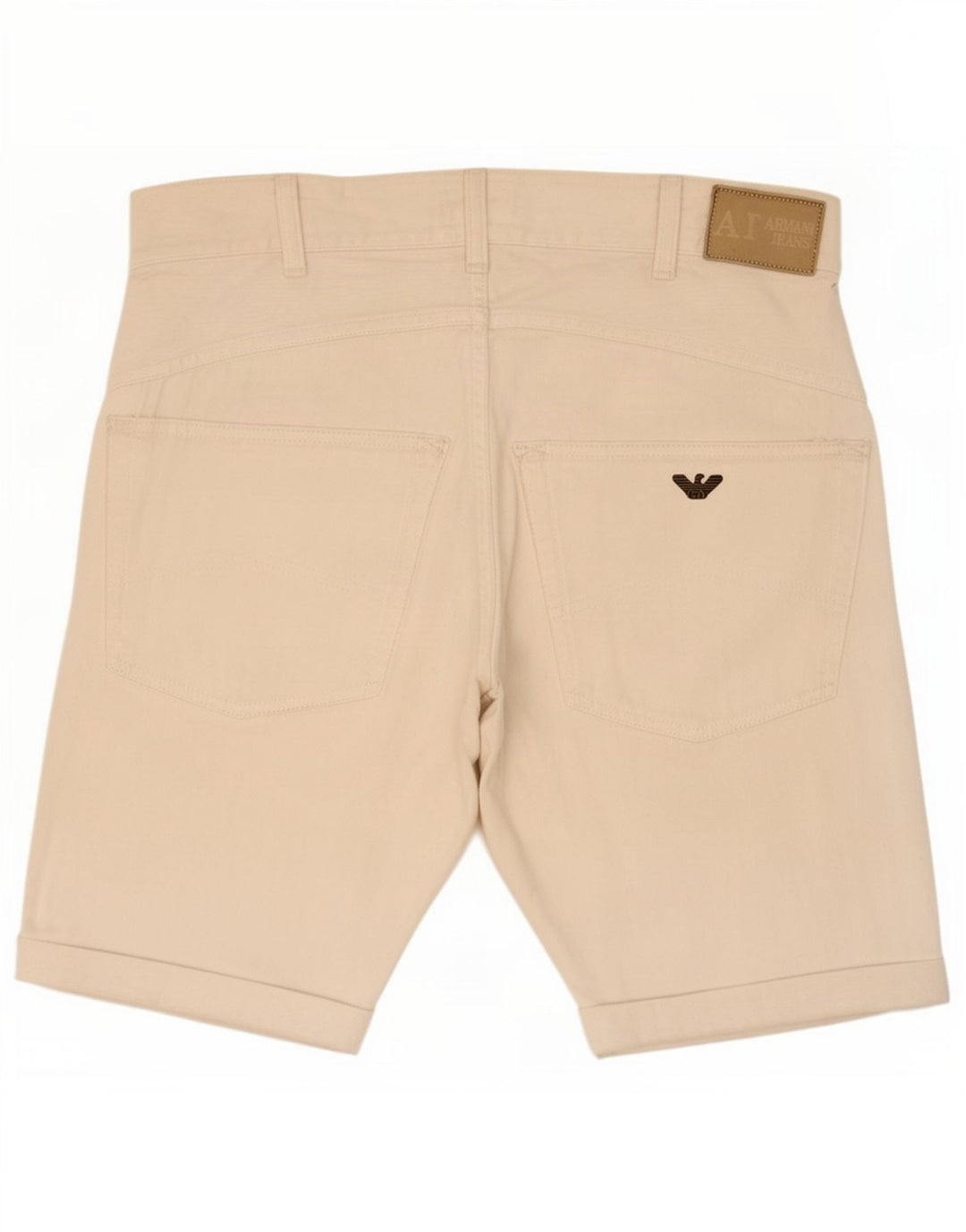 Armani Mens Denim Shorts Medium W30 White Cotton