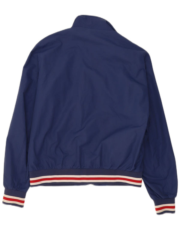 WPM Boys Rain Jacket 15-16 Years Large Navy Blue Colourblock Polyamide