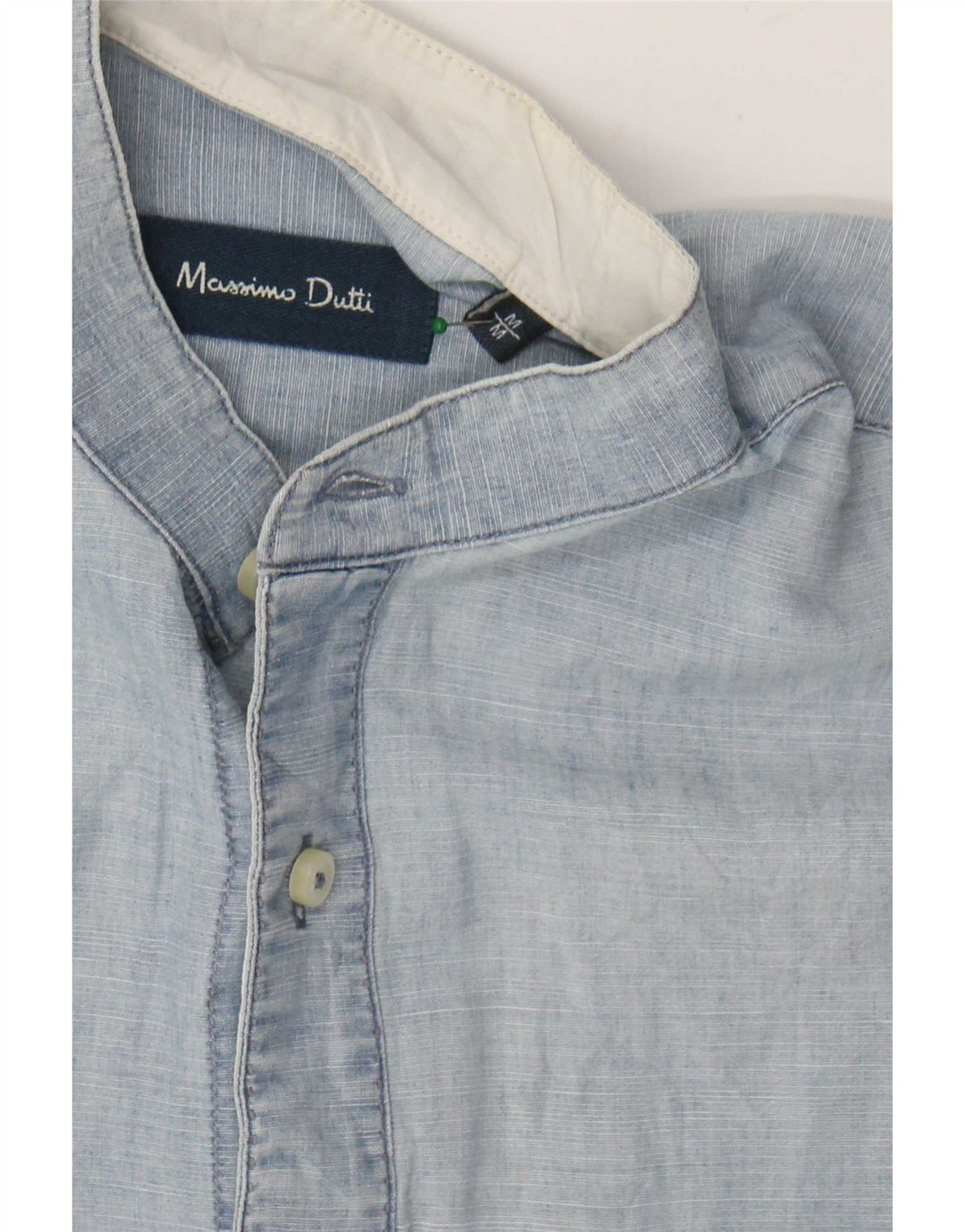 Massimo Dutti Mens Shirt Medium Blue
