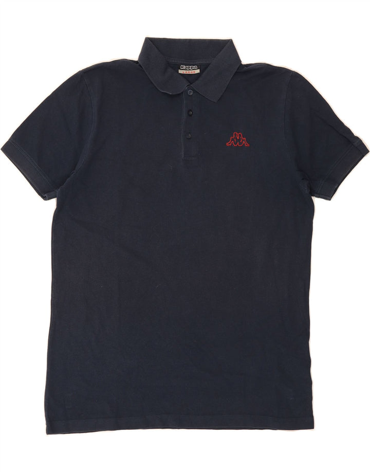 KAPPA Mens Polo Shirt Large Navy Blue Cotton Vintage Kappa and Second-Hand Kappa from Messina Hembry 