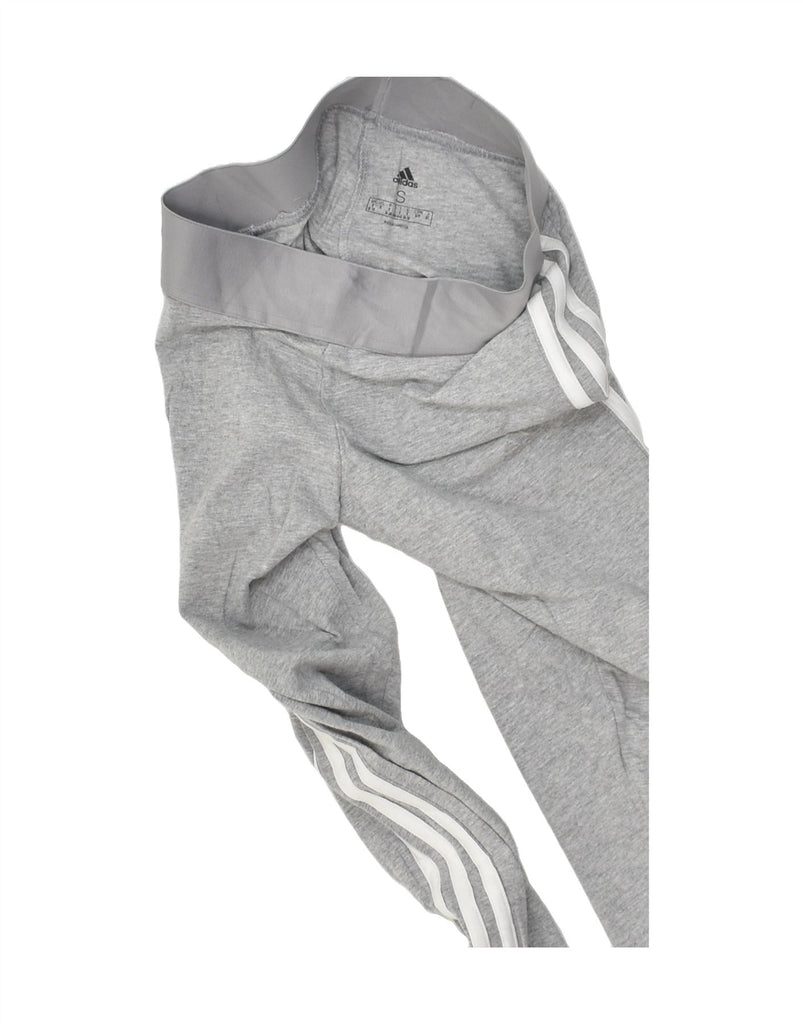 ADIDAS Womens Leggings UK 8-10 Small Grey Cotton | Vintage Adidas | Thrift | Second-Hand Adidas | Used Clothing | Messina Hembry 