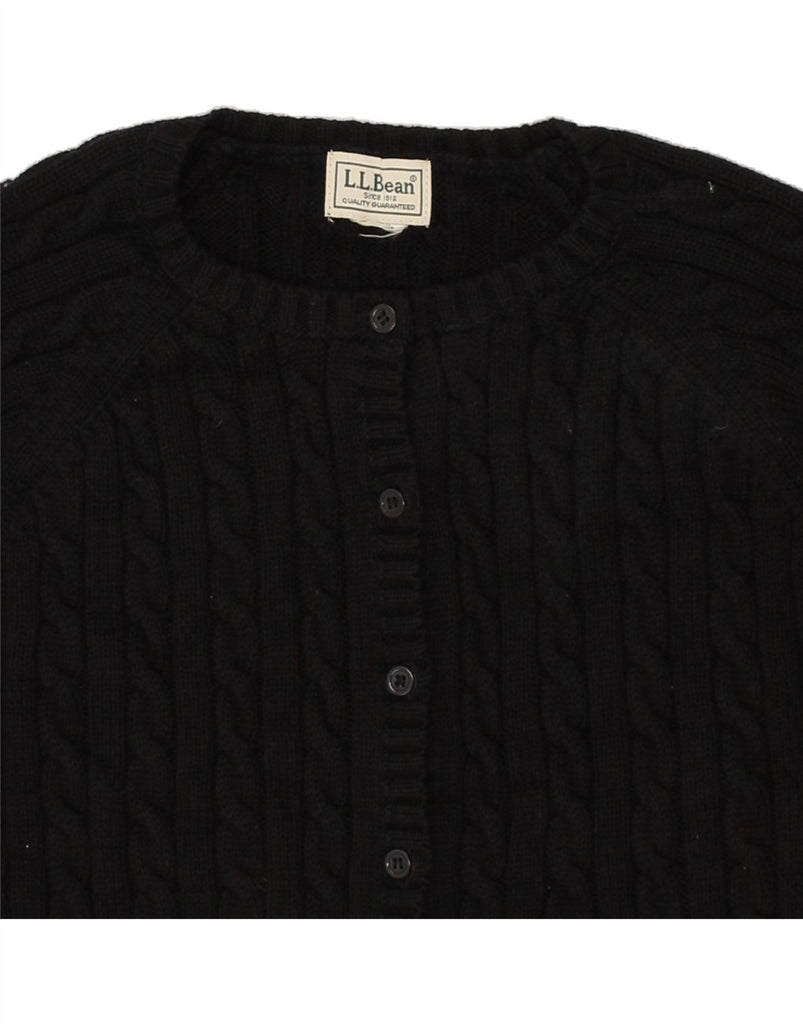 L.L.BEAN Womens Cardigan Sweater UK 14 Large Black | Vintage L.L.Bean | Thrift | Second-Hand L.L.Bean | Used Clothing | Messina Hembry 