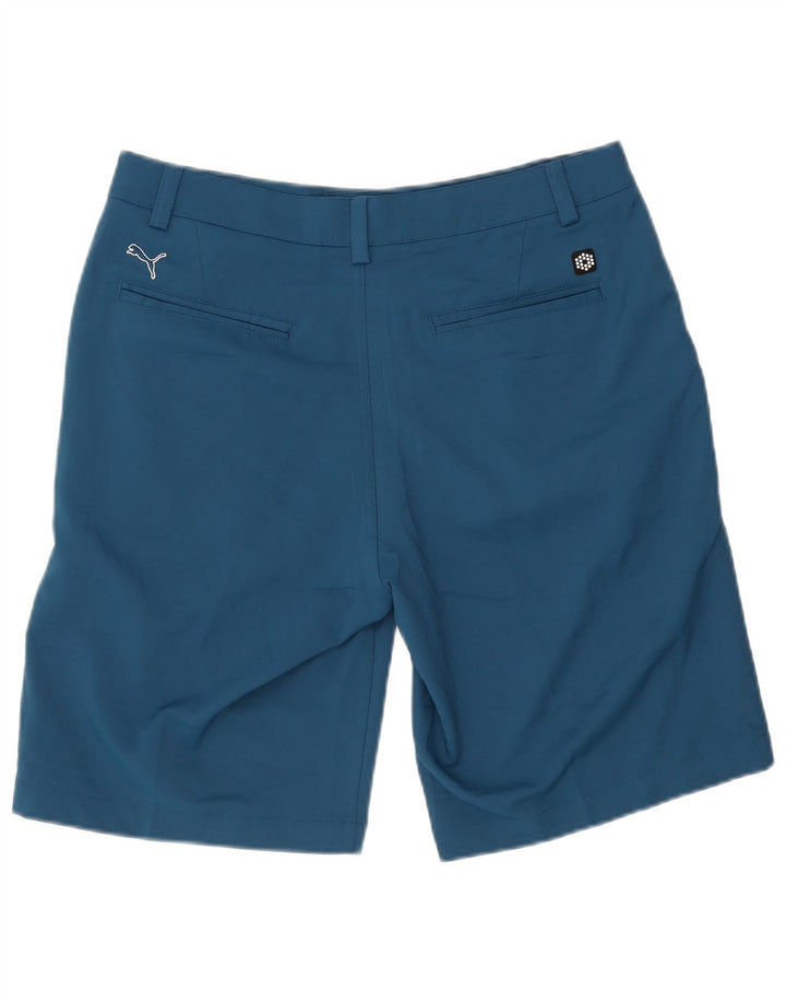 Puma Mens Chino Shorts W34 Large Blue Polyester