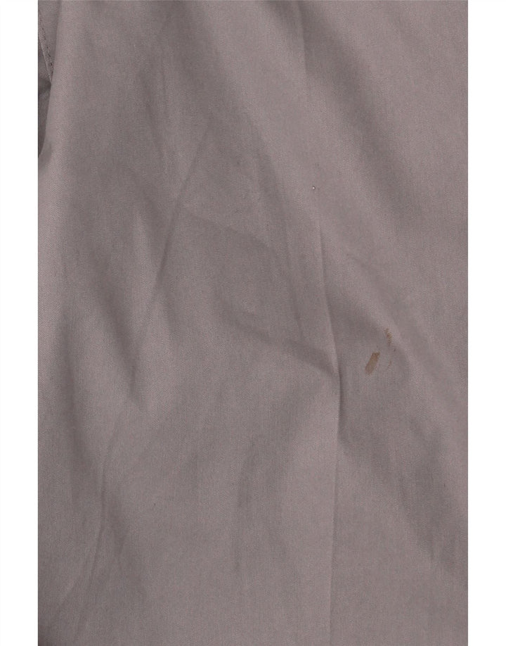 Marks & Spencer Mens Straight Chino Trousers W42 L31 Grey Cotton