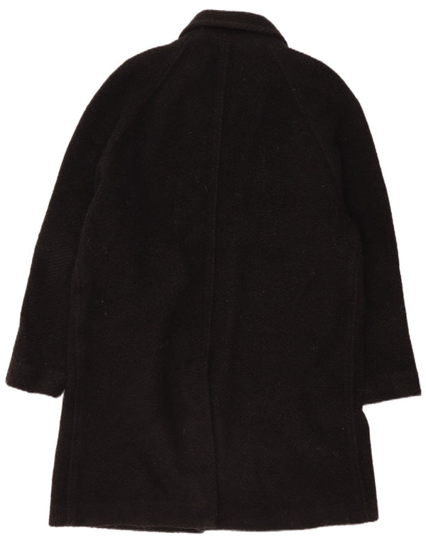 Zara Mens Overcoat UK 40 Large Black Wool