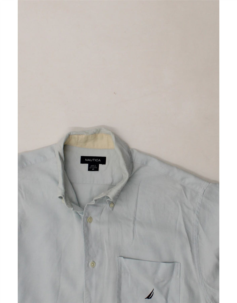 NAUTICA Mens Shirt Medium Blue Cotton Vintage Nautica and Second-Hand Nautica from Messina Hembry 